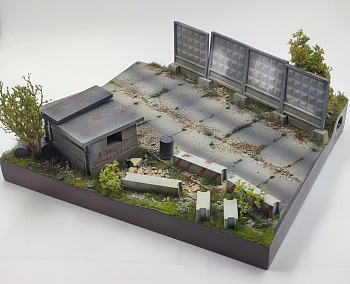 HE-35194 Подставка Заброшенный пост Размер 35*30см