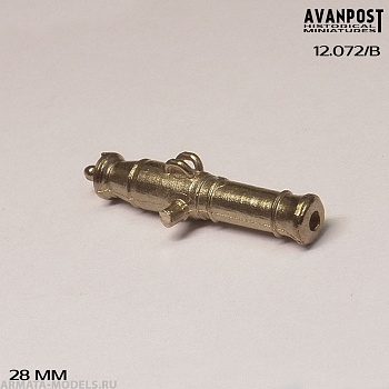 12.072/BАП Бронзовый ствол для 1/4-пудового единорога для конной артиллерии