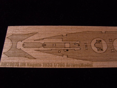 AW20075 Деревянная палуба для IJN Nagato 1933
