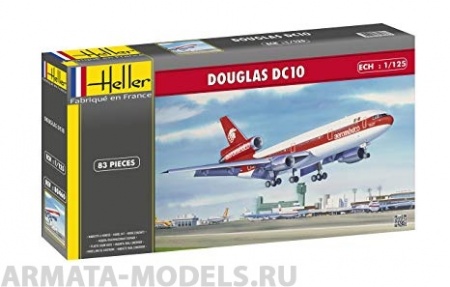 80460 Самолёт Douglas DC 10  (1:125) Heller
