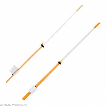 Кивок лавсановый двойной на силиконе NOD S-LS15 (140 мм, жёсткость 0,35) (S-LS153512/153514) Helios( цена указана за упаковку, в количестве 10шт.)