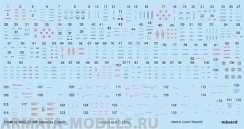 D48010ED  Декаль MiG-21 Stencils Czech 1/48 D48010ED  Декаль MiG-21 Stencils Czech 1/48