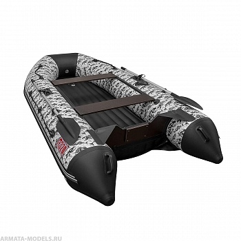 Лодка Алтай А320 принт Рыбы, надувное дно Тонар