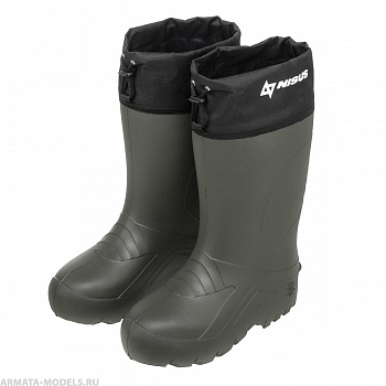 Сапоги ЭВА  -65С меховой вкладыш, манжета 46/47 олива, (С-032У) NISUS