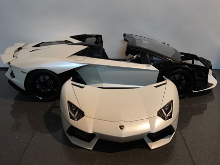HK104 Lamborghini Aventador Roadster Bianco Canopus (Полуматовый белый)