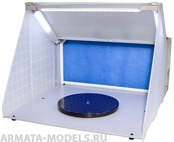 3703J Окрасочный бокс (питание от адаптера 12В, светодиодная подсветка рабочей зоны) 3703J Окрасочный бокс (питание от адаптера 12В, светодиодная подсветка рабочей зоны)