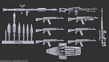 SRws35001 Набор вооружения мотострелкового отделения ВС РФ (Не для свободной продажи)
