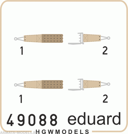 49088ED Комплект фототравления Seatbelts RFC WWI SUPERFABRIC