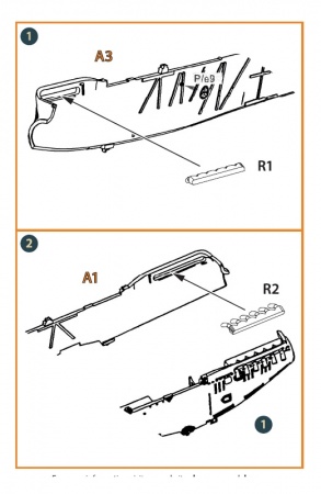 CPA72035 Выхлопные патрубки Р-5 Поликарпов