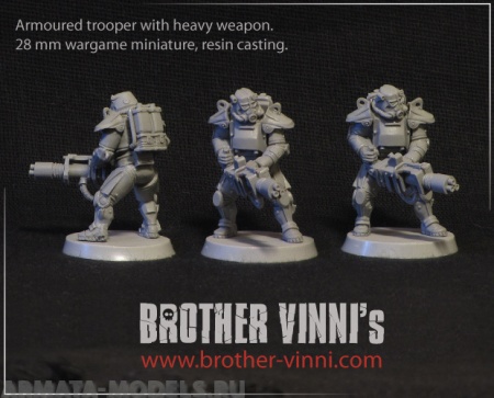 Scaf-gatling Armoured trooper with heavy weapon BROTHER VINNI's