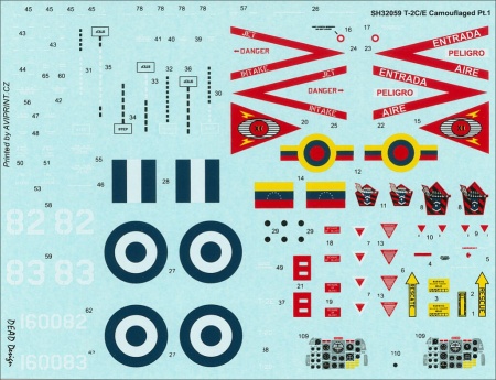 SH32059 T-2 Buckeye Camuflaged Trainer Special Hobby