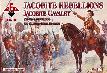 RB72141 Фигуры Jacobite Rebellion. Jacobite Cavalry. Prince's Lifeguard and FitzJames Horse Regiment 1745