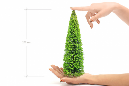 011ee009 25 см. макет ели