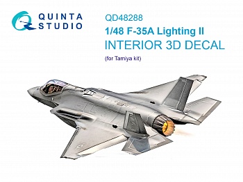 QD48288 3D Декаль интерьера кабины F-35A (Tamiya)