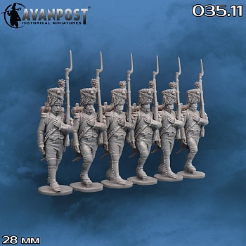 035.11АП Фигуры Французская линейная пехота: гренадерская рота