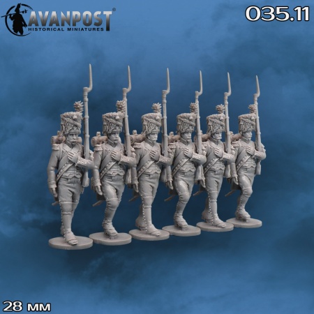035.11АП Фигуры Французская линейная пехота: гренадерская рота Аванпост