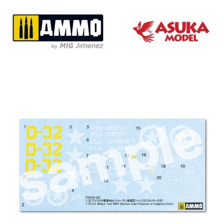 ASUKA35022 Сборная модель M4A1 SHERMAN HEDGEROW ASUKA ASUKA35022 Сборная модель M4A1 SHERMAN HEDGEROW ASUKA