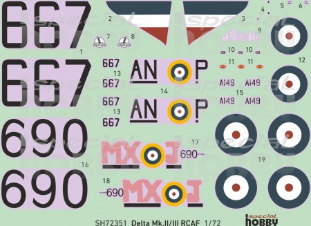 SH72351 Delta Mk.II/III RCAF Special Hobby