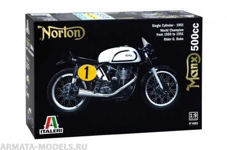 4602ИТ Мотоцикл Norton Manx 500cc 1951 Italeri