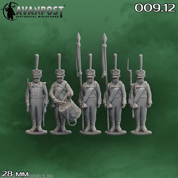 009.12АП Русская тяжёлая пехота: командная группа гренадер