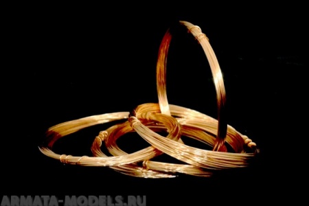 AH0104 Проволока медная, диаметр 0.40 мм, 5 метров