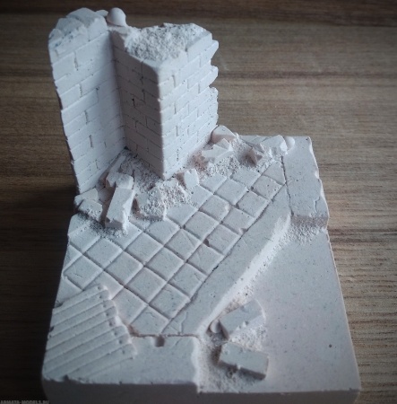 П10AB Фрагмент разрушенной стены промышленного здания