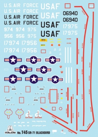 0145ИТ Самолет SR-71 Blackbird Italeri