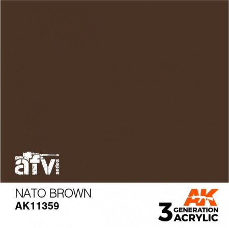 AK11359 Краска акриловая 3Gen NATO Brown