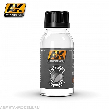 AK-268 Растворитель NITRO THINNER (FOR CLEAR COLORS AND FOR CLEANING)