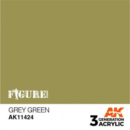 AK11424 Краска акриловая 3Gen Grey Green