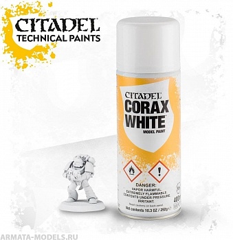 62-01GW Белый спрей-грунтовка (Corrax White Spray) 62-01GW Белый спрей-грунтовка (Corrax White Spray)