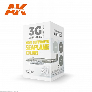 AK11721 Набор красок WWII Luftwaffe Seaplane Colors SET 3G