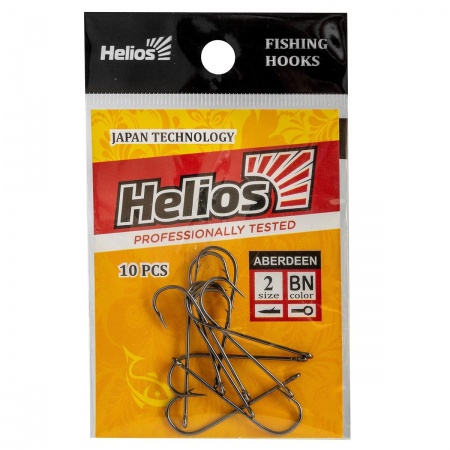 Крючок Aberdeen с кольцом №2 цвет BN (10шт) (HS-AB-BN-9968-2) Helios