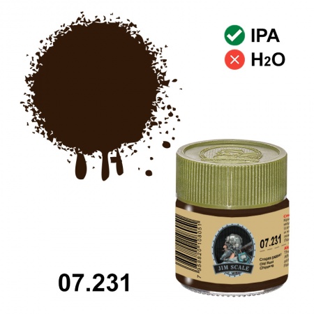 07.231JIM Спиртовая краска Старая ржавчина Old Rust (Chipping)