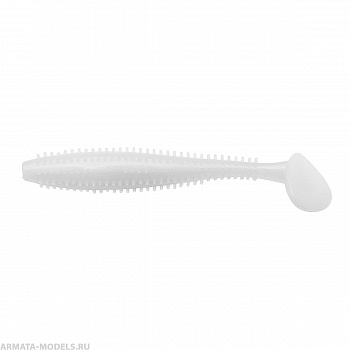 Виброхвост Shaggy 5,12"/13 см White 5шт. (HS-18-001) Helios