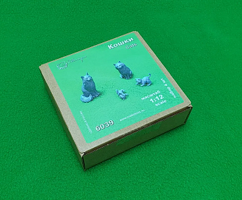 6039 кошки набор 4 шт масштаб 1:12