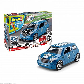 00834RE Раллийный автомобиль JUNIOR KIT Pull Back Rallye Car, синий 00834RE Раллийный автомобиль JUNIOR KIT Pull Back Rallye Car, синий
