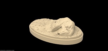 DINO35002-1 Подставка для фигурки Пахицефалозавра