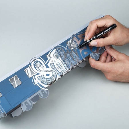 703106 Маркер MOLOTOW LIQUID CHROME 3мм