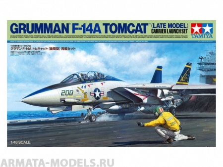 61122T Самолет  F-14A (Late) Launch Set Tamiya