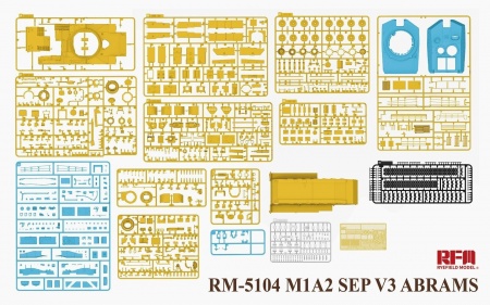 RM-5104 Танк M1A2 SEP V3 ABRAMS MAIN BATTLE TANK Rye Field Model (RFM)