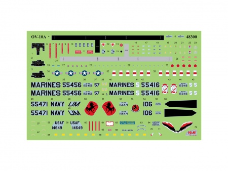 48300 OV-10А Bronco, Американский ударный самолет ICM