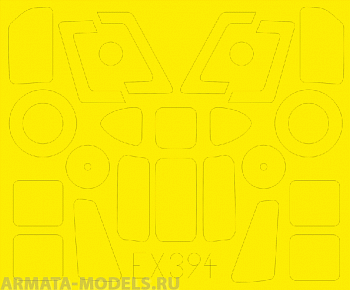 EX394ED  Окрасочная маска H-34 for Gallery 1/48