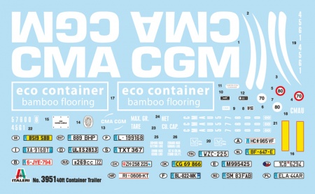 3951ИТ 40' Container trailer Italeri