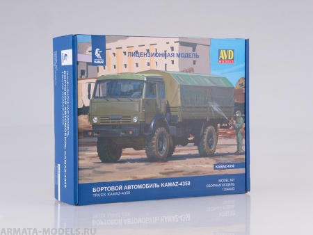 1304AVD Сборная модель КАМАЗ-4350 4x4 Мустанг AVD Models