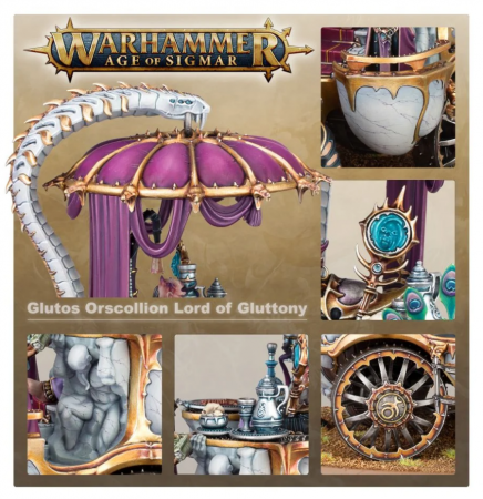 83-82GW Набор Гедонисты Слаанеш. Глутос Орсколлион, Лорд Обжорства (Hedonites of Slaanesh Glutos Orscollion, Lord of Gluttony)