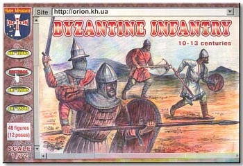 ORI72044 Фигуры Byzantine Infantry. 10-13 cc 1/72 ORI72044 Фигуры Byzantine Infantry. 10-13 cc 1/72