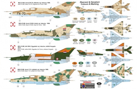 KPM0202 MiG-21 UM In Arab Service KP Models