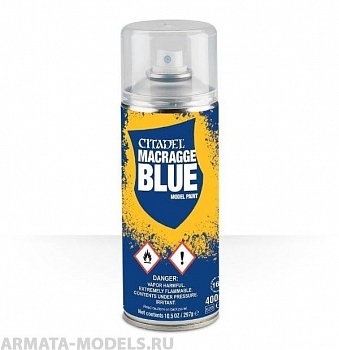 62-16GW Спрей-грунтовка Синий Макрагг (Macragge Blue Spray) 62-16GW Спрей-грунтовка Синий Макрагг (Macragge Blue Spray)