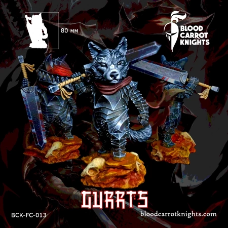 BCK-FC-013 Гатс | Коллекционная миниатюра 70 мм (Gurrts) Blood Carrot Knights